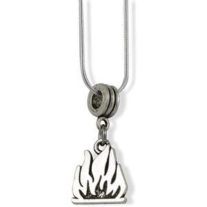 Fire Campfire Flames Charm Camping Camp Necklace Jewelry